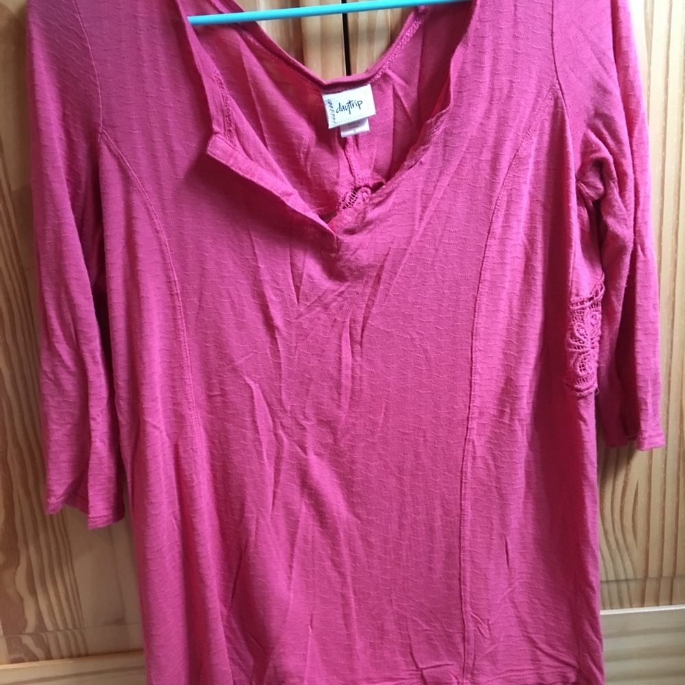 Lace backed blouse